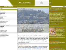 Tablet Screenshot of canaparo.org
